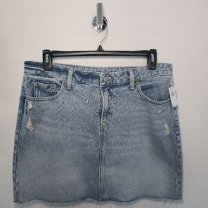 Old Navy Blue Pencil Mini Skirt Casual